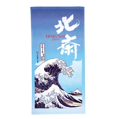 SERVIETTE THE GREAT WAVE OF KANAGAWA 80X34