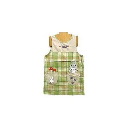 Kitchen and tableware - Totoro checkered Apron 84 x 61,5 cm - My Neighbor Totoro