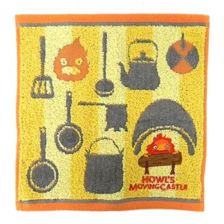 Linge de maison - Mini Serviette Cuisine de Calcifer 25x25 cm - Le Château ambulant