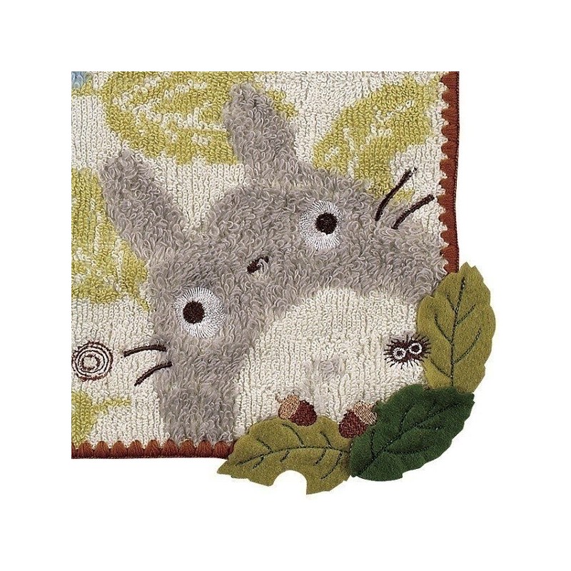 Linge de maison - Mini Serviette Feuille de Chêne 25X25 cm - Mon Voisin Totoro