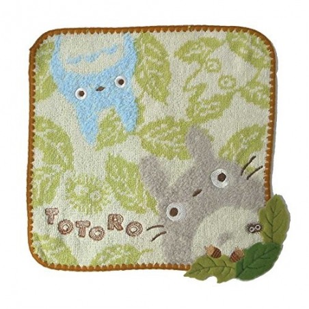 Linge de maison - Mini Serviette Feuille de Chêne 25X25 cm - Mon Voisin Totoro