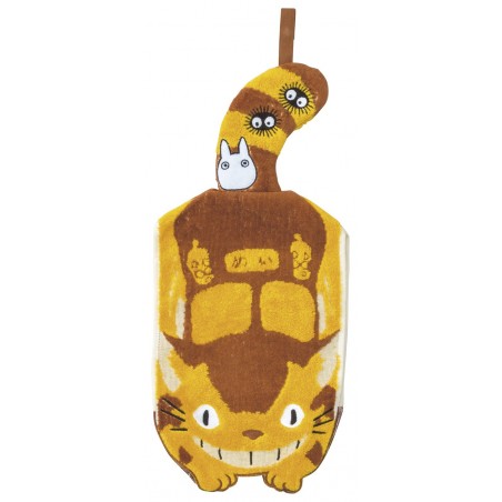 Linge de maison - Serviette Mascotte Chatbus 20x45 cm- Mon Voisin Totoro