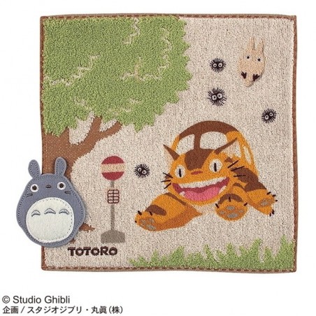 Linge de maison - Mini Serviette Arrêt de bus 25x25 cm - Mon Voisin Totoro