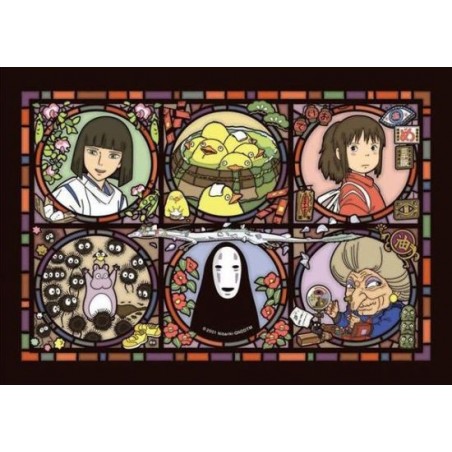 Jigsaw Puzzle - Stained glass Puzzle 208P No Face - Spirited Away