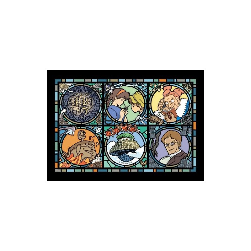 Jigsaw Puzzles - Stained glass Puzzle 208P - Castle in the Sky