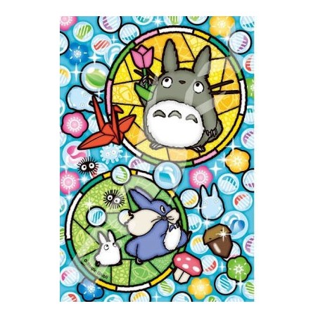 Puzzle - Puzzle Vitrail 126P Totoro Billes de Verre - Mon Voisin Totoro