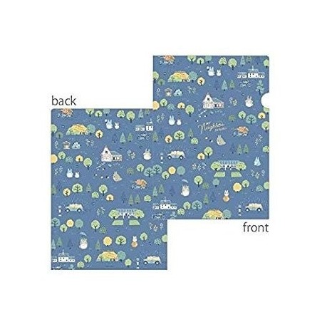 Classement - Chemise Plastique Bleue Totoro En Forêt-Mon Voisin Totoro