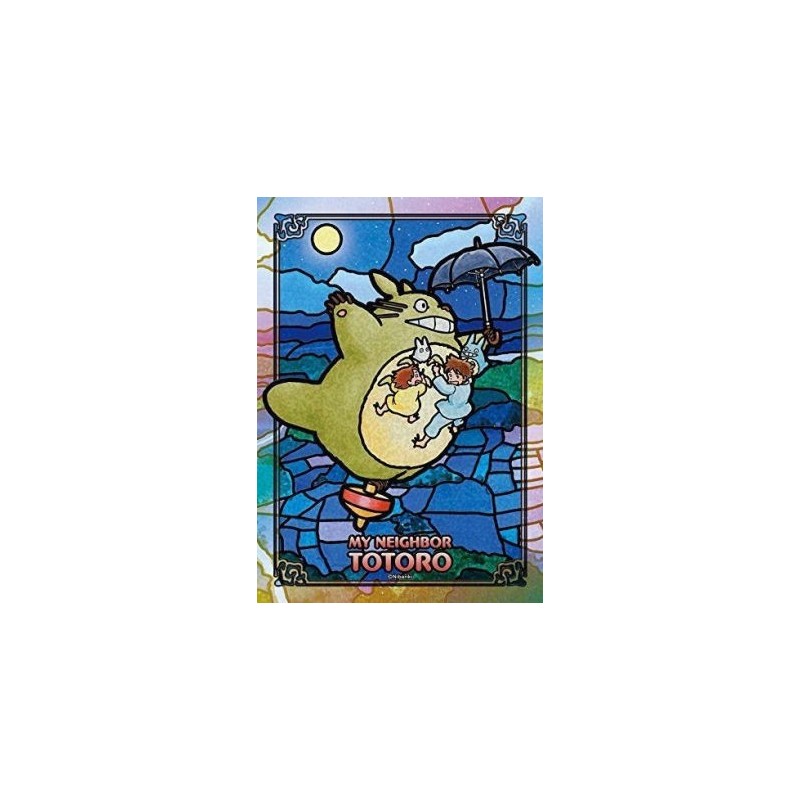 Puzzles - Puzzle Vitrail 208P Totoro Sous la lune - Mon Voisin Totoro