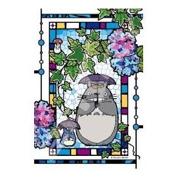 Rompecabezas - Puzzle de vidrieras 126P Paraguas de Totoro - Mi vecino Totoro