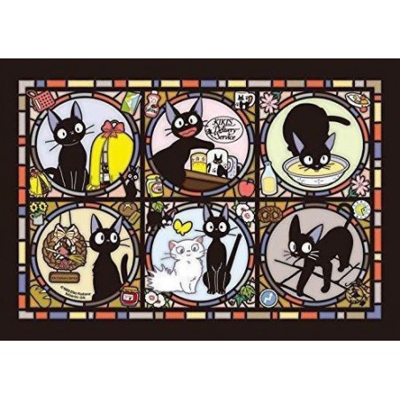 Jigsaw Puzzle - Stained glass Puzzle 208P Jiji's everyday - Kiki's Delivery Service