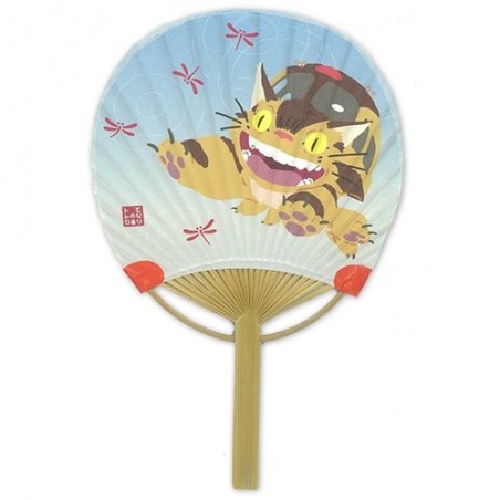 Accessories - Japanese Bamboo Fan Catbus and Dragonfly - My Neighbor Totoro