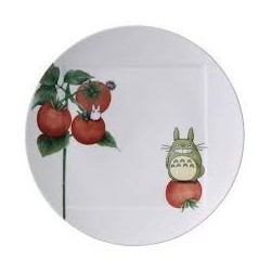 Porcelaine japonaise - Assiette 27 cm Totoro Tomate - Mon Voisin Totoro