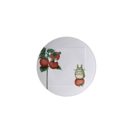 Japanese Porcelain - Plate 27cm Totoro Tomato - My Neighbor Totoro