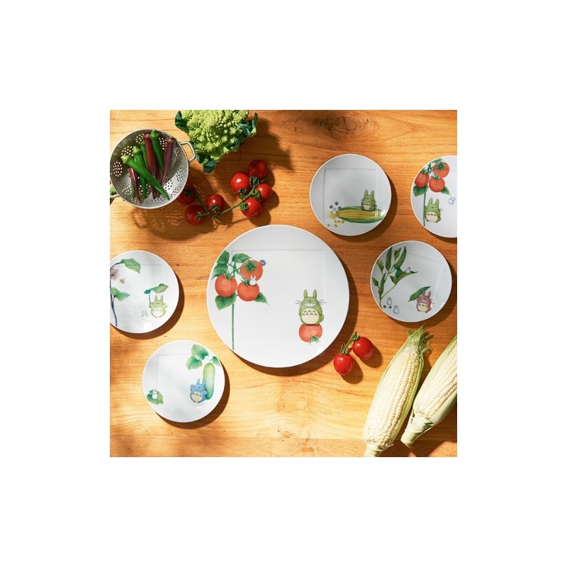 Porcelaine japonaise - Assiette 27 cm Totoro Tomate - Mon Voisin Totoro
