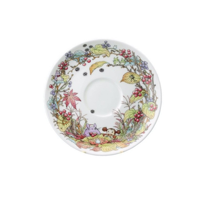 Porcelaine japonaise - Tasse et Sous Tasse Totoro Baies - Mon Voisin Totoro