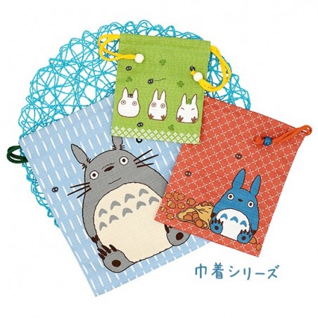 Sacs - Sacoche Tissu Bleue Totoro Gris - Mon Voisin Totoro