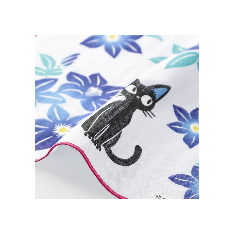 Textile - Mouchoir De Tulle Clematites - Kiki la petite sorcière