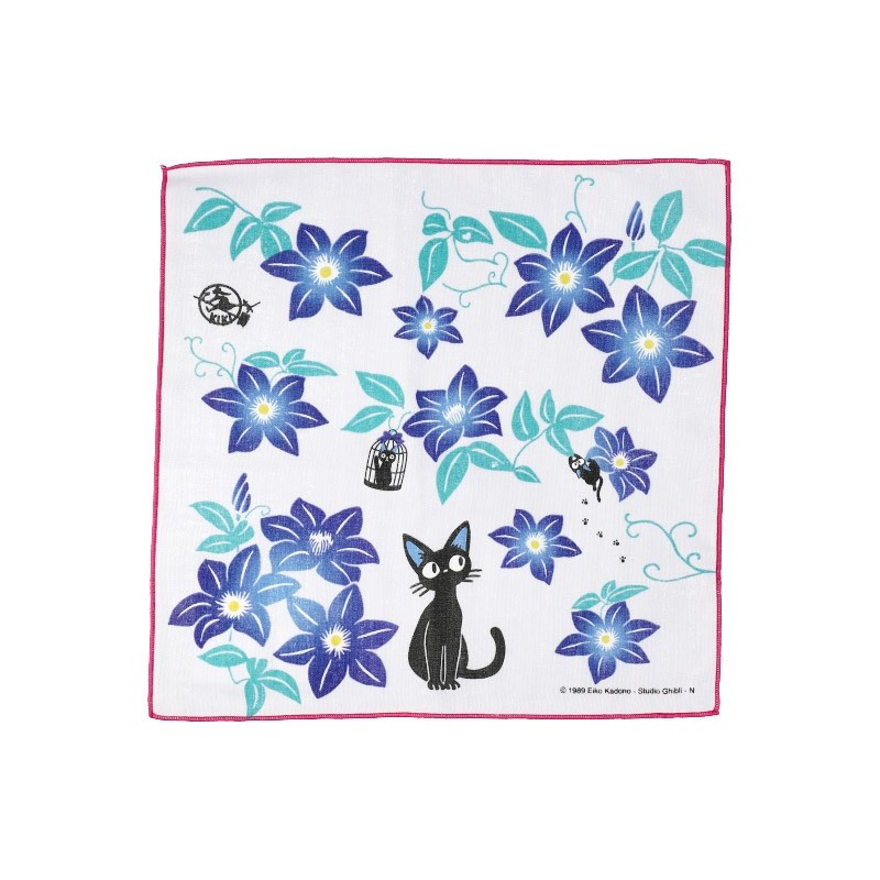 Textile - Mouchoir De Tulle Clematites - Kiki la petite sorcière