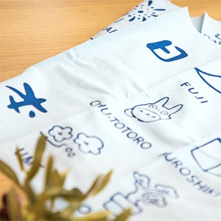 Linge de maison - Grande Serviette Icones du Japon 90X34 cm - Mon Voisin Totoro