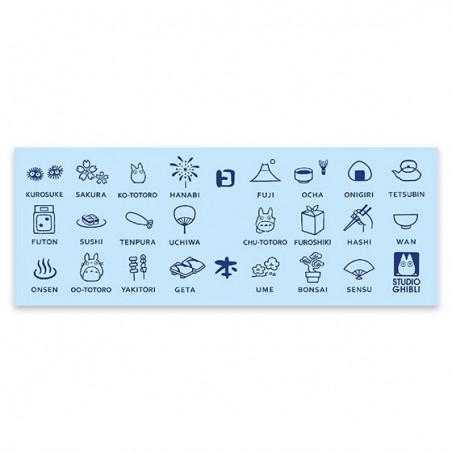 Household linen - Large Towel Japanese Icons 90x34 cm - My Neighbor Totoro