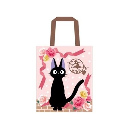 TOTE BAG JIJI RUBANS ET ROSES - KIKI LA PETITE SORCIERE
