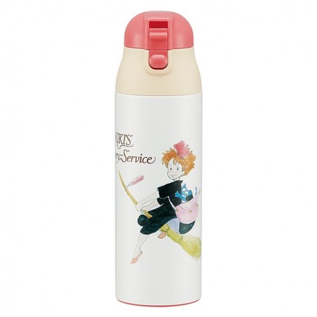 ONE PUSH STAINLESS STEEL BOTTLE KIKI WATERCOLOR - KIKI'S DELIVERY SERVICE