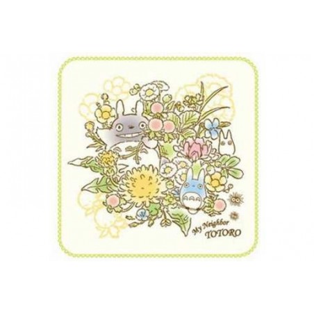 Household linen - MINI TOWEL TOTORO BUNCH OF SPRING FLOWERS- MY NEIGHBOR TOTORO