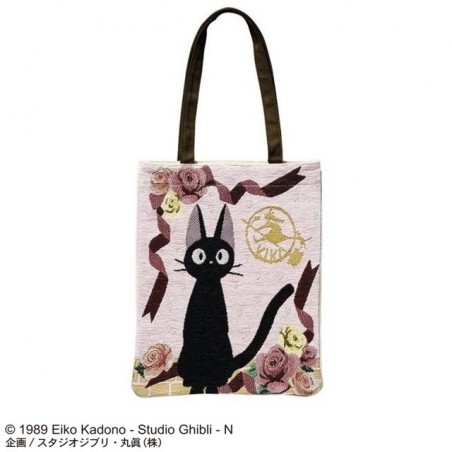 TOTE BAG JIJI RUBANS ET ROSES - KIKI LA PETITE SORCIERE
