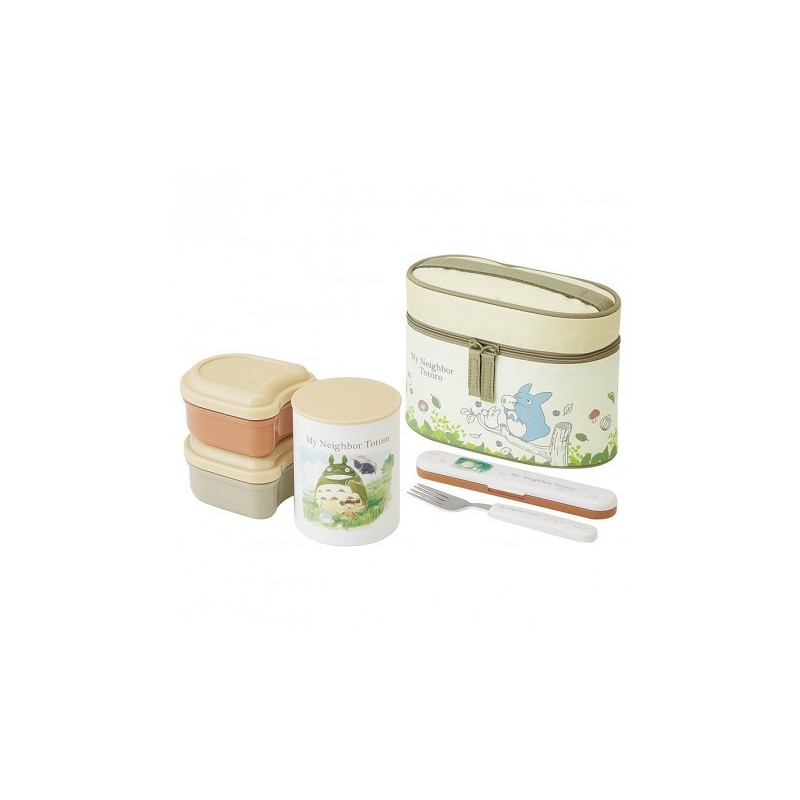 Pique-niques - LUNCH BAG 3 BOITES ISOTHERMEET ACCESSOIRES-MON VOISIN TOTORO