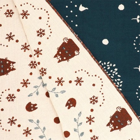 Textile - Etole Avec Boutons Totoro Dans La Neige - Mon Voisin Totoro