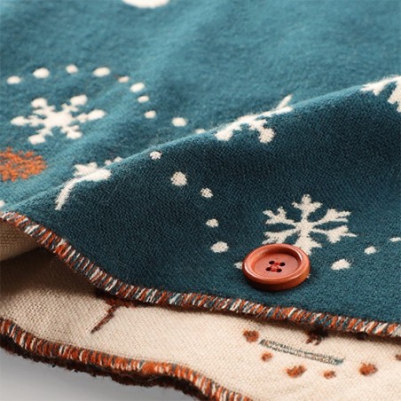 Textile - Etole Avec Boutons Totoro Dans La Neige - Mon Voisin Totoro