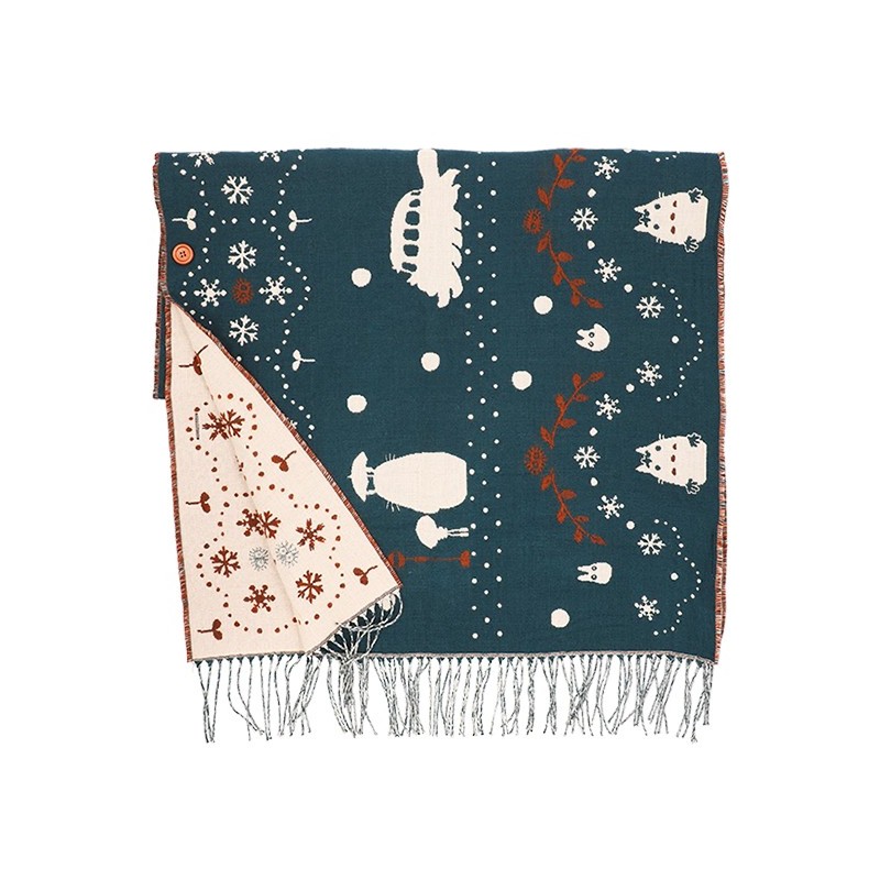 Outfits - STOLE WITH BUTTON WALKING IN SNOW - MY NEIGHBOR TOTORO