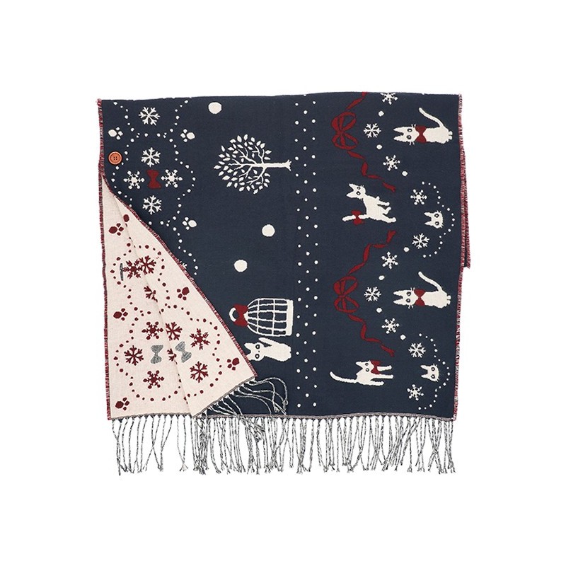 Outfits - STOLE WITH BUTTON KIKI SNOWING CITY - KIKI’S DELIVERY SERVICE