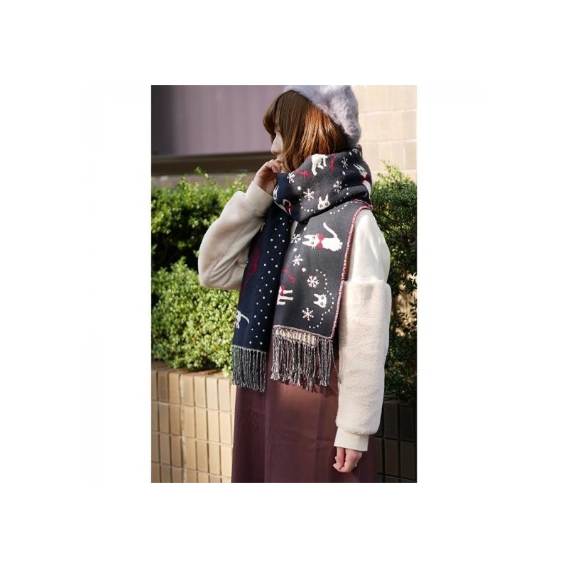 Outfits - STOLE WITH BUTTON KIKI SNOWING CITY - KIKI’S DELIVERY SERVICE