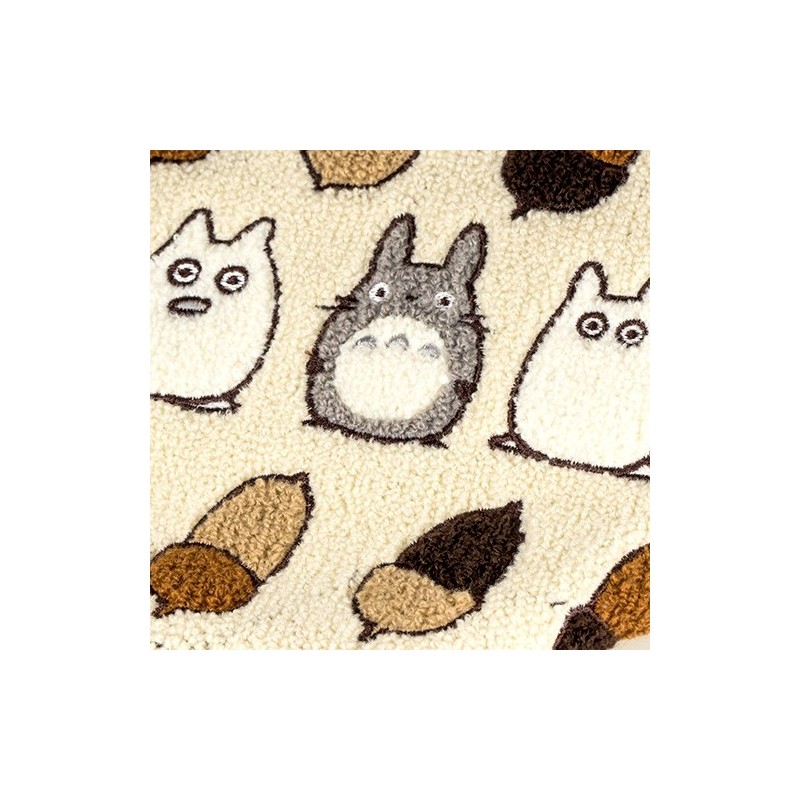 Bags - EMBROIDERED HAND BAG TOTORO ACORN IVORY - MY NEIGHBOR TOTORO