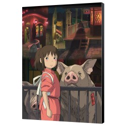 Cuadro de madera - Pintura 35x50 Ghibli - El viaje de Chihiro