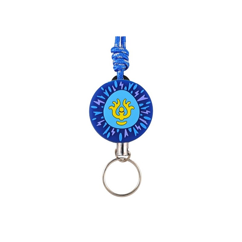 Straps - NECK STRAP WITH REEL CASTLE IN THE SKY, VOLUCITE CRYSTAL- CASTLE IN T