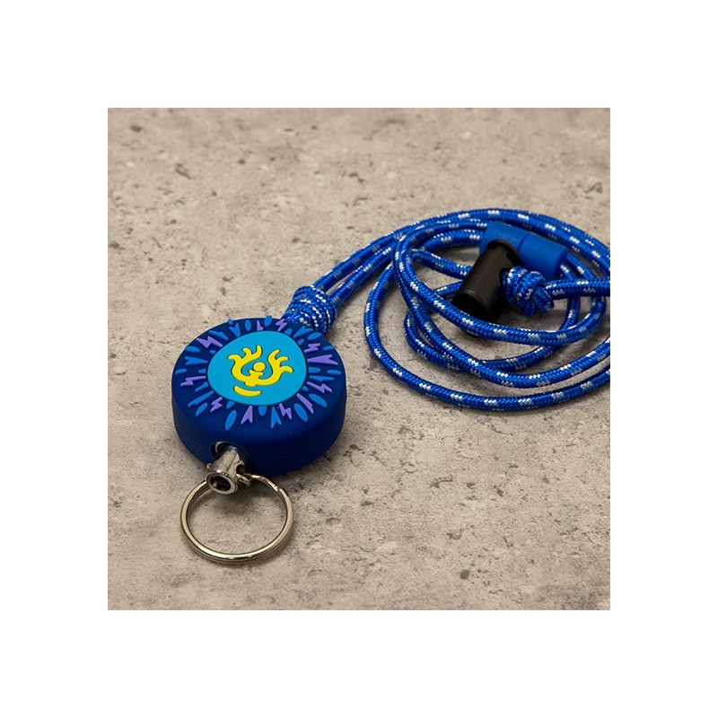 Straps - NECK STRAP WITH REEL CASTLE IN THE SKY, VOLUCITE CRYSTAL- CASTLE IN T