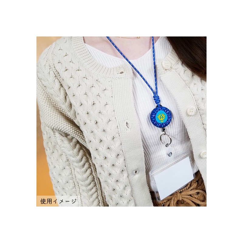 Straps - NECK STRAP WITH REEL CASTLE IN THE SKY, VOLUCITE CRYSTAL- CASTLE IN T