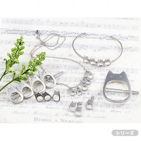 Bijoux - Bijou Boucles d’oreilles à clips Totoro Blanc Metal- Mon Voisin Totor