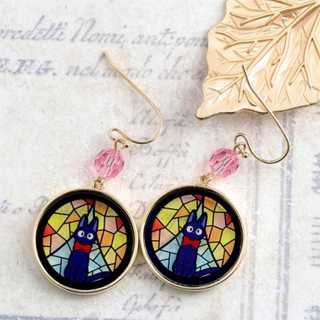 Jewellery - STAINED GLASS SERIES - PIERCED EARRINGS KIKI- KIKI'S DELIVERY