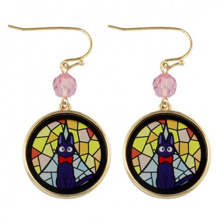 Jewellery - STAINED GLASS SERIES - PIERCED EARRINGS KIKI- KIKI'S DELIVERY