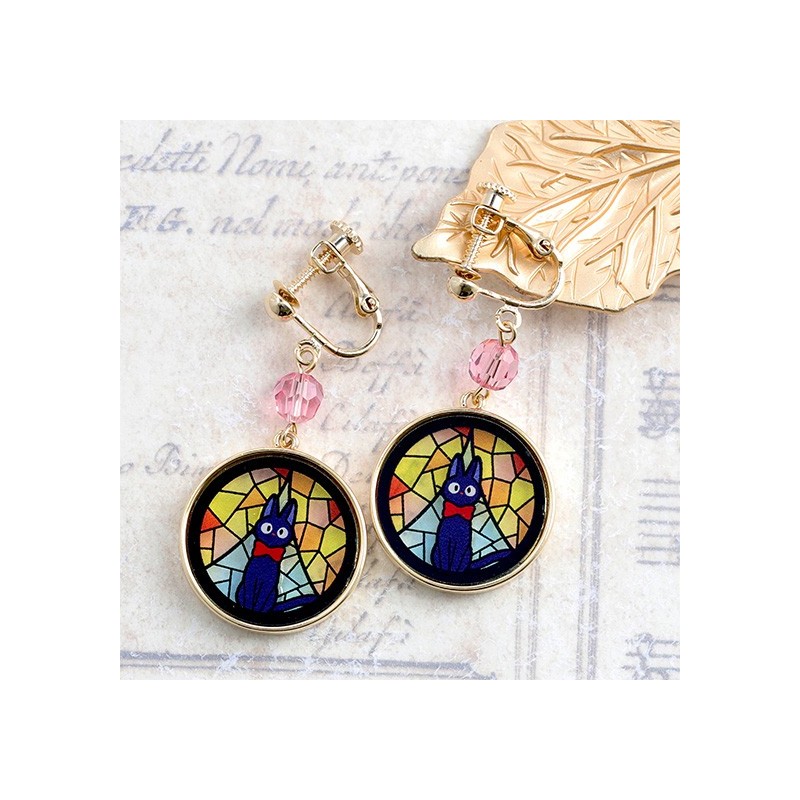 Jewellery - STAINED GLASS SERIES - EARRINGS KIKI- KIKI'S DELIVERY