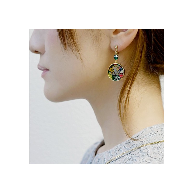 Jewellery - STAINED GLASS SERIES - EARRINGS LOUISE&BARON -WHISPER OF THE HEART