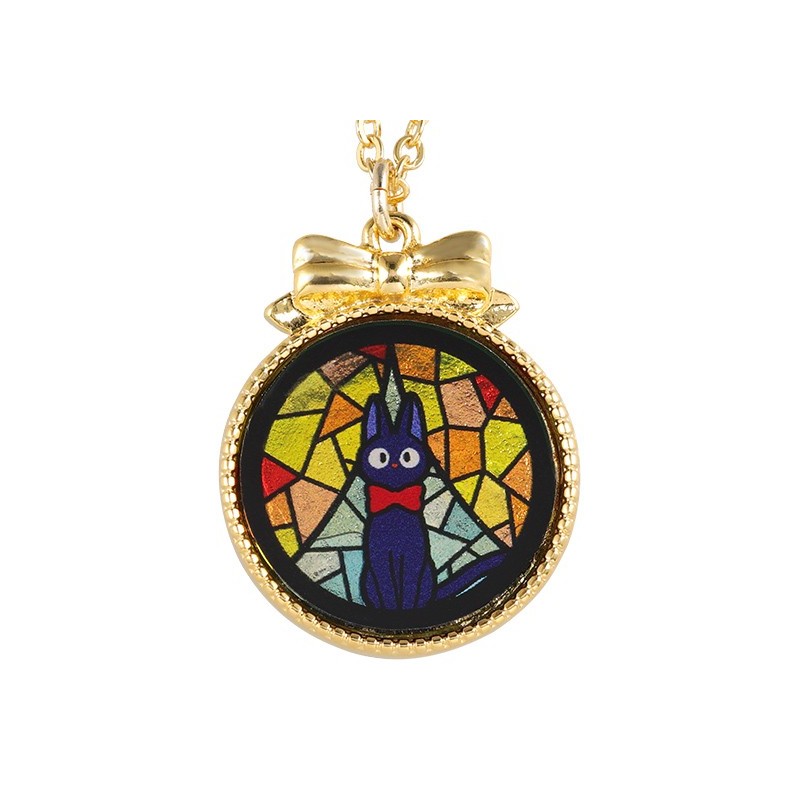 Bijoux - Bijou Pendentif Jiji Vitrail - Kiki la petite sorcière
