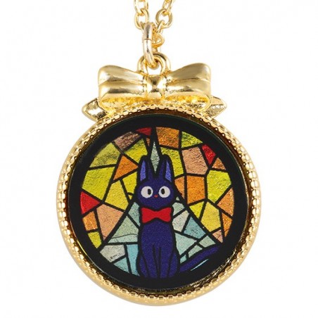 Bijoux - Bijou Pendentif Jiji Vitrail - Kiki la petite sorcière