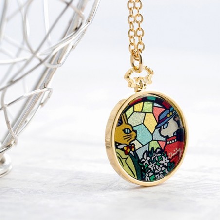 Jewellery - STAINED GLASS SERIES - PENDANT LOUISE & BARON-WHISPER OF THE HEART