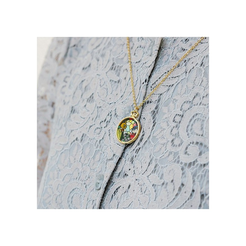 Bijoux - Bijou Pendentif Louise Et Baron Vitrail - Si tu tends l'oreille