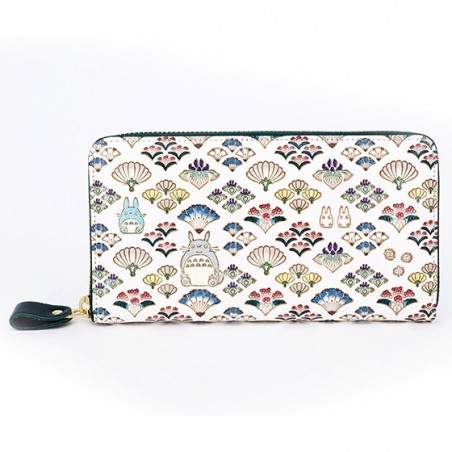 Portefeuille Long En Cuir Totoro Et Fleurs- Mon Voisin Totoro
