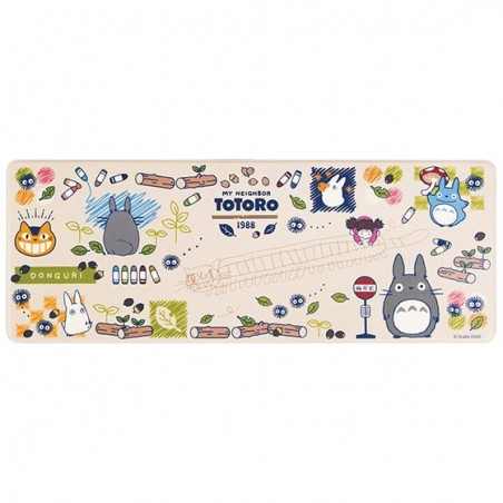 Tapis - Tapis De Jeu Plastifie 45x120cm Totoro Dessine- Mon Voisin Totoro